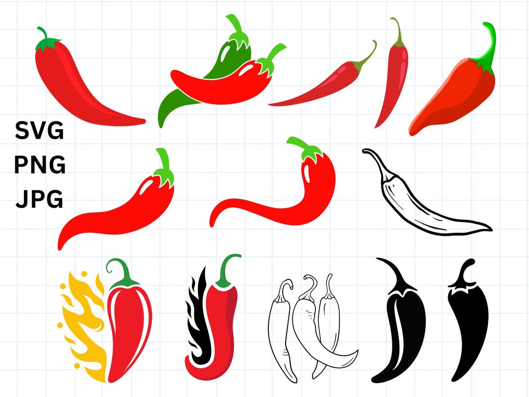 Red Chilli Cut Vector Red Chilli Svg Red Chilli Svg Cut File Red Chilli Cricut Svg Red Chilli ...