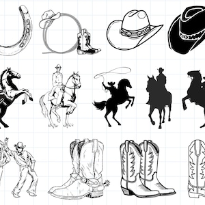 Ultimate Cowboy SVG Bundle, Cowboy Clipart, Cowboy Png, Cowgirl Svg, Cowboy clipart, Cowboy vector, Cowboy cut files, Western Svg
