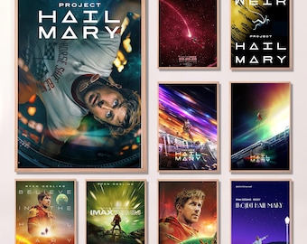 Proyecto Ave María (2026), Póster de película, Impresión en lienzo de alta calidad, Arte para pared, Decoración de habitaciones, Póster artístico para regalo (sin marco)