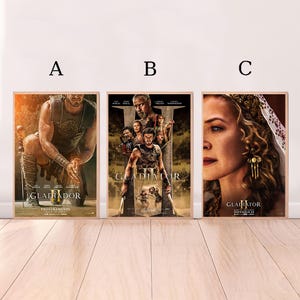 Gladiator II (2024),Movie Poster,High Quality Canvas Print, Wall Art, Room Decor, Art Poster For Gift Unframed