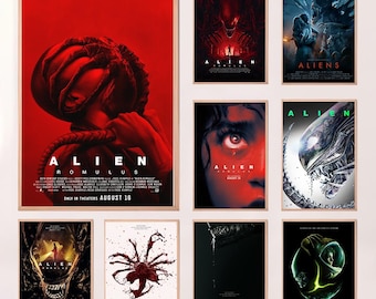 Alien Movie Poster,High Quality Canvas Print, Wall Art, Room Decor, Art Poster For Gift Unframed