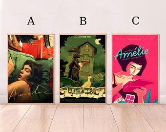 アメリ（2001）、映画ポスター、高品質キャンバスプリント、ウォールアート、部屋の装飾、ギフト用のアートポスター（フレームなし）