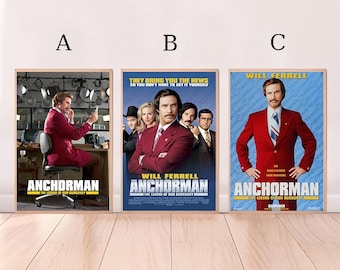 Póster digital de Anchorman, impresión en lienzo de alta calidad, arte para pared, decoración de habitaciones, póster artístico para regalo (sin marco)