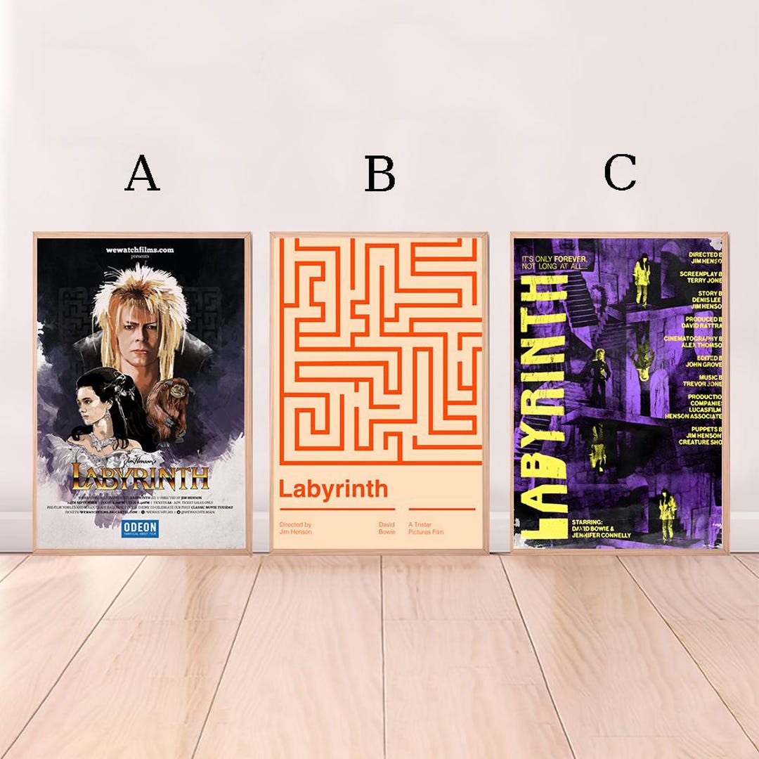 Labrinth Posters Labyrinth,movie Poster,high Quality Canvas Print, Wall Art, Room Decor ...