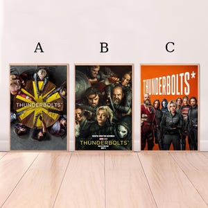 Thunderbolts (2025),Movie Poster,High Quality Canvas Print, Wall Art, Room Decor, Art Poster For Gift Unframed