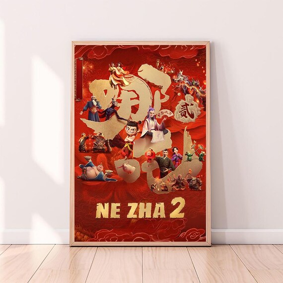 Nezha,movie Poster,high Quality Canvas Print, Wall Art, Room Decor