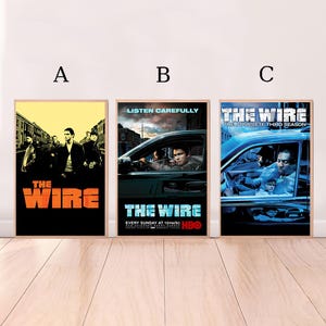 The Wire, pôster de filme, impressão em tela de alta qualidade, arte de parede, decoração de quarto, pôster de arte para presente sem moldura