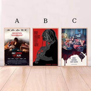 Nur Liebhaber, die am Leben bleiben, Filmplakat, hochwertige Leinwanddruck, Wandkunst, Raumdekor, Kunstplakat für Geschenk ohne Rahmen