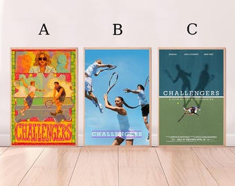 Challengers,Movie Poster,High Quality Canvas Print, Wall Art, Room Decor, Art Poster For Gift Unframed