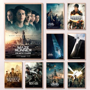 Maze Runner, filmaffisch, högkvalitativt canvastryck, väggkonst, rumsdekor, konstaffisch för present utan ram