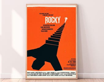 Rocky,Movie Poster,High Quality Canvas Print, Wall Art, Room Decor, Art Poster For Gift Unframed