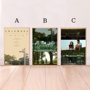 Columbus,Filmposter, Hochwertiger Leinwanddruck, Wandkunst, Raumdekor, Kunstplakat für Geschenk ohne Rahmen