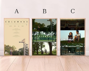 Póster de película Columbus, impresión en lienzo de alta calidad, arte de pared, decoración de habitación, póster artístico para regalo sin marco.