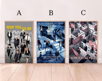 Ahora me ves, póster de película, impresión en lienzo de alta calidad, arte mural, decoración de habitación, póster artístico para regalo (sin marco)