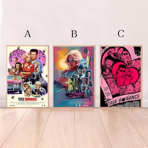 Póster de película True Romance, impresión en lienzo de alta calidad, arte de pared, decoración de habitación, póster artístico para regalo sin marco