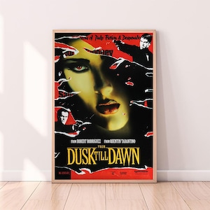 From Dusk Till Dawn (1996),Filmposter, Hochwertiger Leinwanddruck, Wandkunst, Raumdekor, Kunstposter als Geschenk ohne Rahmen
