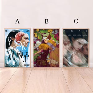 Poor Things,Movie Poster,High Quality Canvas Print, Wall Art, Room Decor, Art Poster For Gift Unframed