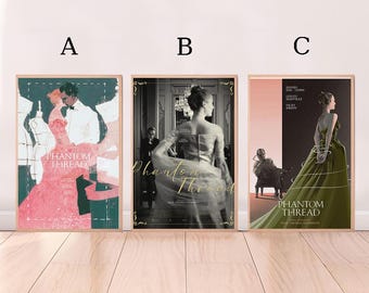 Phantom Thread,Movie Poster,High Quality Canvas Print, Wall Art, Room Decor, Art Poster For Gift Unframed