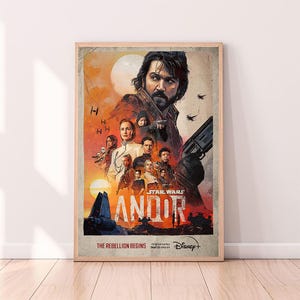Star Wars - Andor 2022,Filmposter, Hochwertiger Leinwanddruck, Wandkunst, Raumdekor, Kunstposter als Geschenk ohne Rahmen