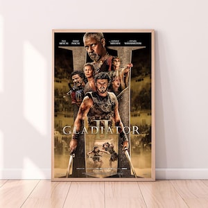 Gladiator II (2024),Movie Poster,High Quality Canvas Print, Wall Art, Room Decor, Art Poster For Gift Unframed
