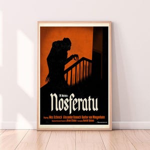 Nosferatu,Filmposter, Hochwertiger Leinwanddruck, Wandkunst, Raumdekor, Kunstposter als Geschenk ohne Rahmen