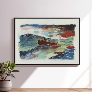 GOOD WILL HUNTING Rowboat Painting Poster,Movie Poster,High Quality Canvas Print, Wall Art, Room Decor, Art Poster For Gift Unframed