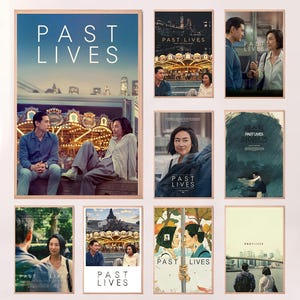 Past Lives (2023)-- Movie Poster,High Quality Canvas Print, Wall Art, Room Decor, Art Poster For Gift Unframed