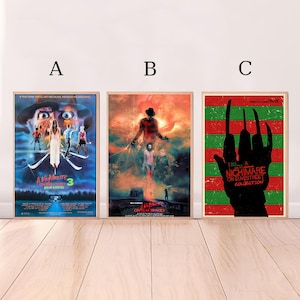 Póster de la película &quot;Pesadilla en Elm Street&quot;, impresión en lienzo de alta calidad, arte de pared, decoración de habitación, póster artístico para regalo sin marco.