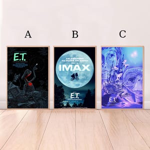 E.T. the Extra-Terrestrial,Movie Poster,High Quality Canvas Print, Wall Art, Room Decor, Art Poster For Gift Unframed