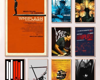 Affiche De Film Whiplash - Poster Déco Mural - Reproduction Haute Qualité - Multicolore