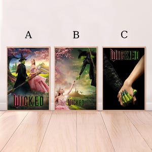 Wicked (2024),Film Poster, Hochwertige Leinwand Druck, Wand Kunst, Raum Dekor, Kunst Poster Für Geschenk Ungerahmt