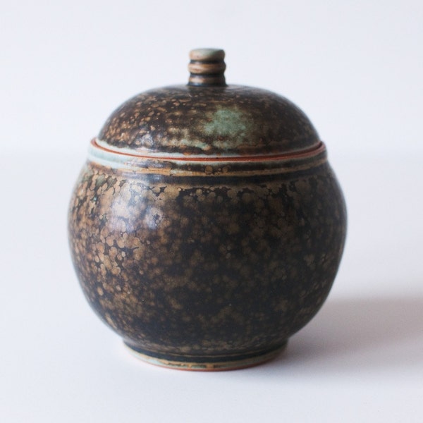 Ancient Turquoise Jar, Small, White Stoneware