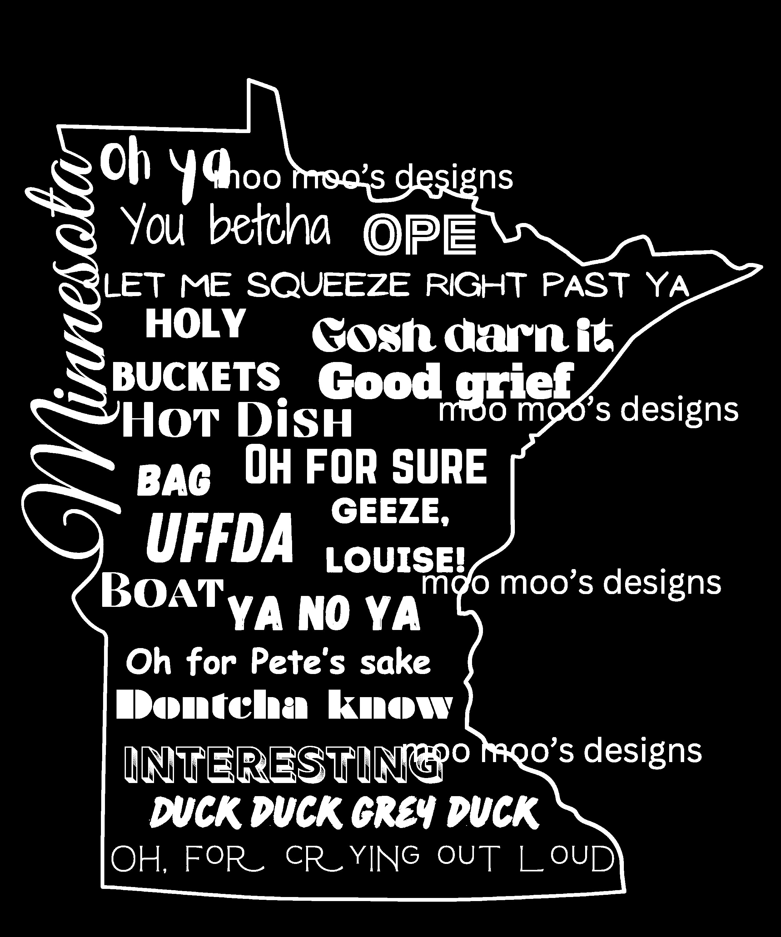Minnesota Sayings SVG / Cut File / Cricut / Clip Art / Commercial Use