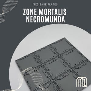 Placas de base para terreno Zone Mortalis Necromunda 3x3