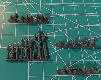 Resin Miniature Candles: Tabletop RPG Basing Bits (15 Sets)