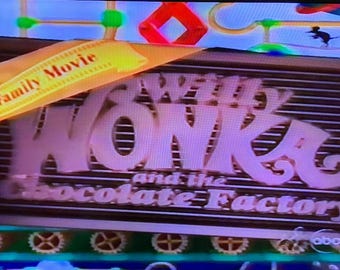Willy Wonka and the Chocolate Factory 1994 ABC with Commercials VHS Blank