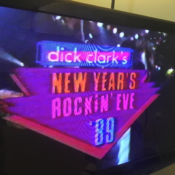 New Years Eve 1989 ABC Dick Clark Rockin' Eve NYE Commercials VHS Blank