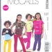 McCalls Easy Childrens/ Girls TOPS and Pants Kids Sewing Pattern M6390 Size CHJ 7-8-10-12-14 UNCUT