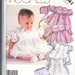 McCalls Infants DRESS Pinafore PANTIES and BONNET Vintage Sewing Pattern 3441 Size Infant Small-Medium-Large Uncut Baby Wear