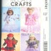 McCalls DOLL CLOTHES Fairy Angel Costumes Sewing Pattern M4741 For 18 inch Dolls