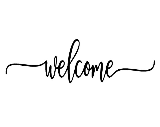 WELCOME Decal Decal for Welcome Sign Country Farmhouse - Etsy