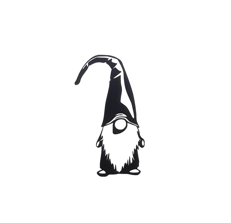 gnome vinyl decal christmas decor gnome diy crafts etsy