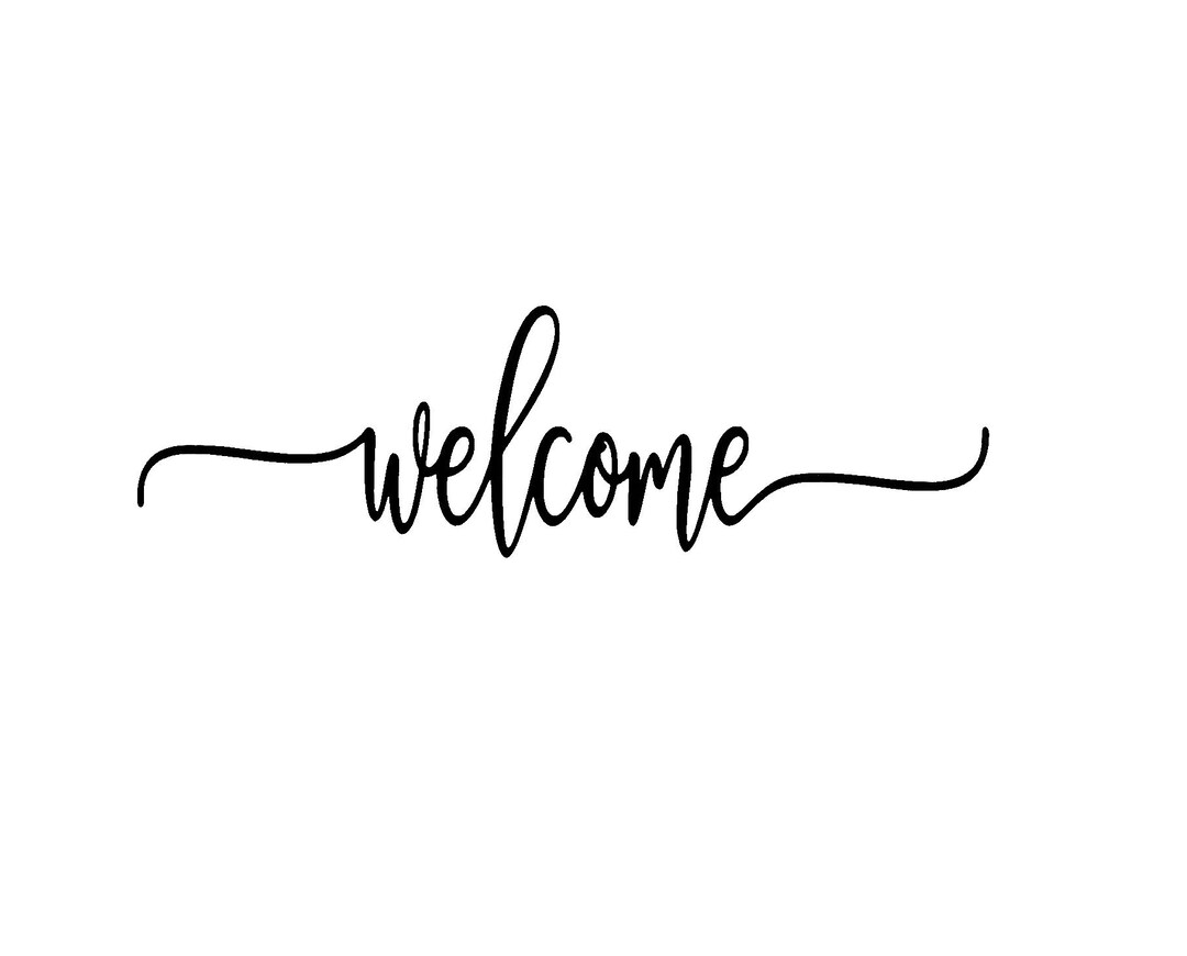 WELCOME Decal Decal For Welcome Sign Country Farmhouse Etsy