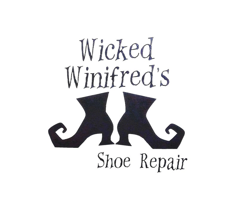 WICKED WINIFRED/'S Shoe Repair Vinyl Decal \u2022 Halloween Decor \u2022 Halloween Witch \u2022 Wicked Decal Sticker \u2022 Decal for Halloween Sign