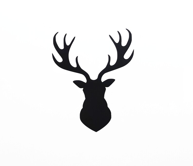 DEER Decal Buck Deer Head Vinyl Decal Deer Truck Sticker Etsy