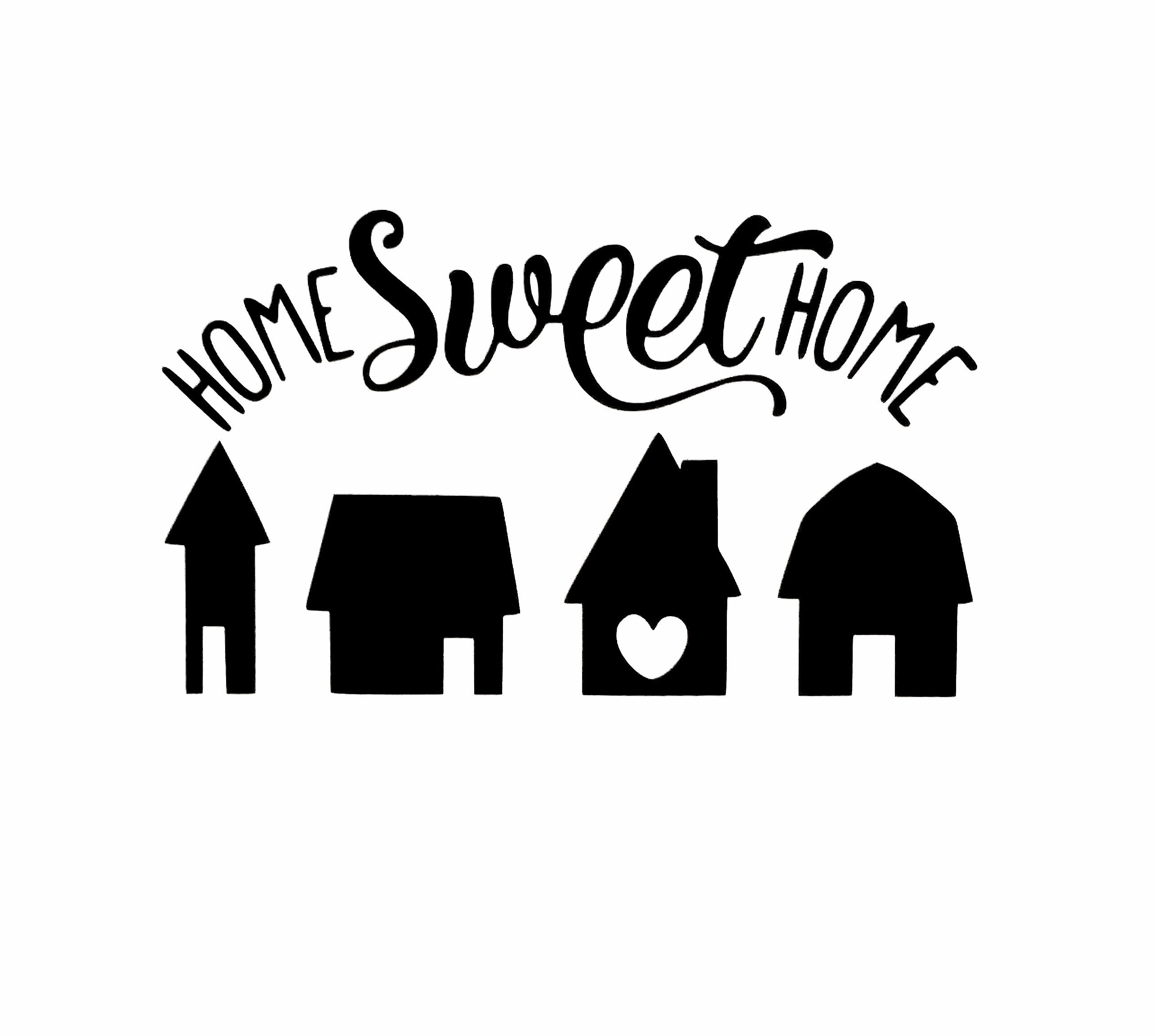 HOME SWEET HOME Decal Farmhouse Sign Decal Country Kitchen Etsy