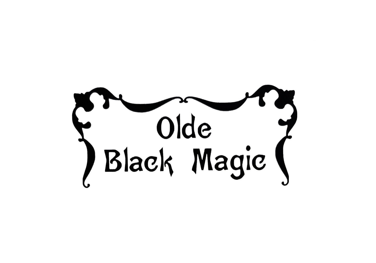 BLACK MAGIC Vinyl Decal Halloween Sign Decal Halloween Etsy