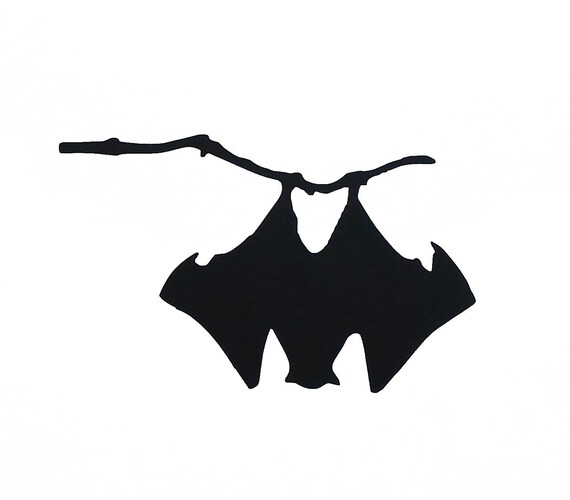 BAT Vinyl Decal Halloween Bat Decor Hanging Bat Decal Etsy