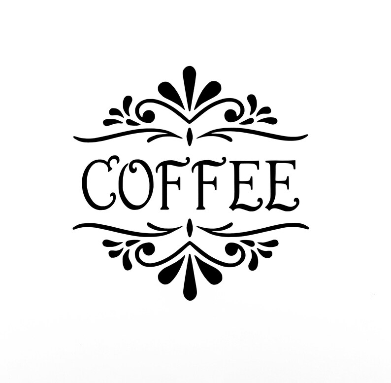 COFFEE Decal Coffee Canister Label Pantry Organization Etsy