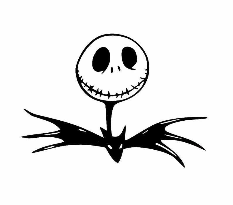 JACK SKELLINGTON Vinyl Decal Sticker Nightmare Before Etsy